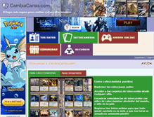 Tablet Screenshot of cambiacartas.com